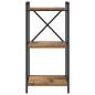 Preview: Bücherregal Altholz 40 x 30 x 83 cm Holzwerkstoff