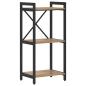 Preview: Bücherregal Eiche handwerklich 40 x 30 x 83 cm Holzwerkstoff