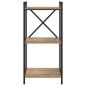 Preview: Bücherregal Eiche handwerklich 40 x 30 x 83 cm Holzwerkstoff