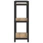 Preview: Bücherregal Eiche handwerklich 40 x 30 x 83 cm Holzwerkstoff