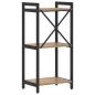 Preview: Bücherregal Eiche handwerklich 40 x 30 x 83 cm Holzwerkstoff