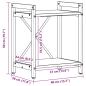 Preview: Bücherregal Altholz 40 x 30 x 48,5 cm Holzwerkstoff