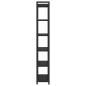 Preview: Bücherregal Schwarze Eiche 60 x 30 x 188 cm Spanplatte