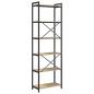 Preview: Bücherregal Sonoma Eiche 60 x 30 x 188 cm MDF und Stahl