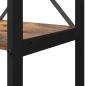 Preview: Bücherregal Räuchereiche 60 x 30 x 188 cm MDF und Stahl