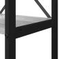 Preview: Bücherregal Grau Sonoma 60 x 30 x 188 cm Holz und Stahl