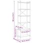 Preview: Bücherregal Eiche handwerklich 60 x 30 x 188 cm