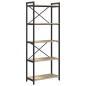 Preview: Bücherregal Sonoma Eiche 60 x 30 x 153 cm Holzwerkstoff