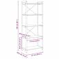 Preview: Bücherregal Sonoma Eiche 60 x 30 x 153 cm Holzwerkstoff