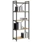 Preview: Bücherregal Sonoma Eiche 60 x 30 x 153 cm Holzwerkstoff
