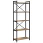 Preview: Bücherregal Eiche handwerklich 60 x 30 x 153 cm Holzwerkstoff