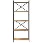 Preview: Bücherregal Eiche handwerklich 60 x 30 x 153 cm Holzwerkstoff