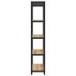 Preview: Bücherregal Eiche handwerklich 60 x 30 x 153 cm Holzwerkstoff