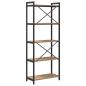 Preview: Bücherregal Eiche handwerklich 60 x 30 x 153 cm Holzwerkstoff