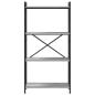 Preview: Bücherregal Grau Sonoma 60 x 30 x 118 cm Holzwerkstoff