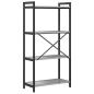 Preview: Bücherregal Grau Sonoma 60 x 30 x 118 cm Holzwerkstoff
