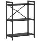 Preview: Bücherregal Schwarze Eiche 60 x 30 x 83 cm Holzwerkstoff