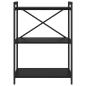 Preview: Bücherregal Schwarze Eiche 60 x 30 x 83 cm Holzwerkstoff