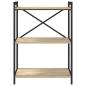 Preview: Bücherregal Sonoma Eiche 60 x 30 x 83 cm Holzwerkstoff