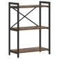 Preview: Bücherregal Räuchereiche 60 x 30 x 83 cm Holzwerkstoff
