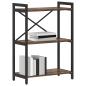Preview: Bücherregal Räuchereiche 60 x 30 x 83 cm Holzwerkstoff