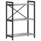 Preview: Bücherregal Grau Sonoma 60 x 30 x 83 cm Holzwerkstoff