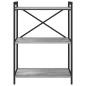 Preview: Bücherregal Grau Sonoma 60 x 30 x 83 cm Holzwerkstoff