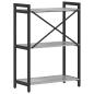Preview: Bücherregal Grau Sonoma 60 x 30 x 83 cm Holzwerkstoff