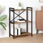 Preview: ARDEBO.de - Bücherregal Altholz 60 x 30 x 83 cm Holzwerkstoff