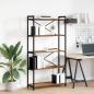 Preview: ARDEBO.de - Bücherregal Altholz 80 x 30 x 153 cm Holz und Stahl