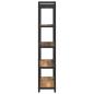 Preview: Bücherregal Altholz 80 x 30 x 153 cm Holz und Stahl
