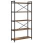 Preview: Bücherregal Altholz 80 x 30 x 153 cm Holz und Stahl