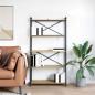 Preview: Bücherregal Eiche handwerklich 80 x 30 x 153 cm Holzwerkstoff