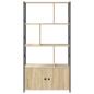 Preview: Regal Sonoma Eiche 80 x 30 x 155,5 cm Holzwerkstoff