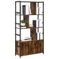 Preview: Regal Rauch-Eiche 80 x 30 x 155,5 cm Holzwerkstoff