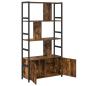 Preview: Regal Rauch-Eiche 80 x 30 x 155,5 cm Holzwerkstoff