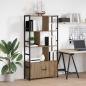 Preview: Regal Handwerklich gefertigter Eichenholz 80 x 30 x 155,5 cm