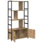 Preview: Regal Handwerklich gefertigter Eichenholz 80 x 30 x 155,5 cm