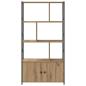 Preview: Regal Handwerklich gefertigter Eichenholz 80 x 30 x 155,5 cm