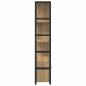 Preview: Regal Handwerklich gefertigter Eichenholz 80 x 30 x 155,5 cm