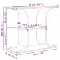 Preview: Konsolentisch Sonoma-Eiche 101 x 35 x 80,5 cm Holzwerkstoff