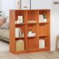 Preview: ARDEBO.de - Bücherregal / Raumteiler Wachsbraun 104 x 33 x 110 cm