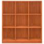 Preview: Bücherregal / Raumteiler Wachsbraun 104 x 33 x 110 cm