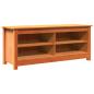 Preview: Schuhbank Wachsbraun 110 x 38 x 45.5 cm Massivholz Kiefer