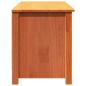 Preview: Schuhbank Wachsbraun 110 x 38 x 45.5 cm Massivholz Kiefer