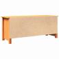 Preview: Schuhbank Wachsbraun 110 x 38 x 45.5 cm Massivholz Kiefer