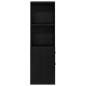 Preview: Schmaler Badezimmer-Schrank Schwarze Eiche 22 x 41 x 135 cm