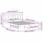 Preview: Bettgestell mit Kopfteil Weiß 120 x 190 cm Kiefernholz