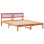 Preview: Bettgestell Wachsbraun 140 x 200 cm Kiefernholz