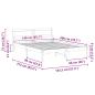 Preview: Bettgestell Wachsbraun 140 x 200 cm Kiefernholz